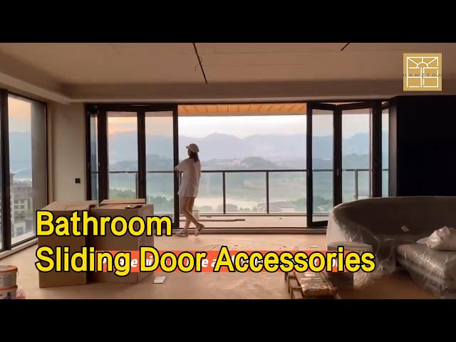 Stainless Steel Bathroom Sliding Door Accessories Satin Finish Bright Nickel
