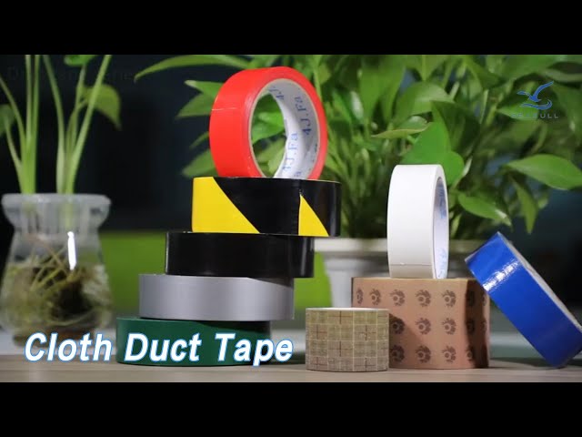 Waterproof Cloth Duct Tape Single Sided Hot Melt Adhesive Red Strong
