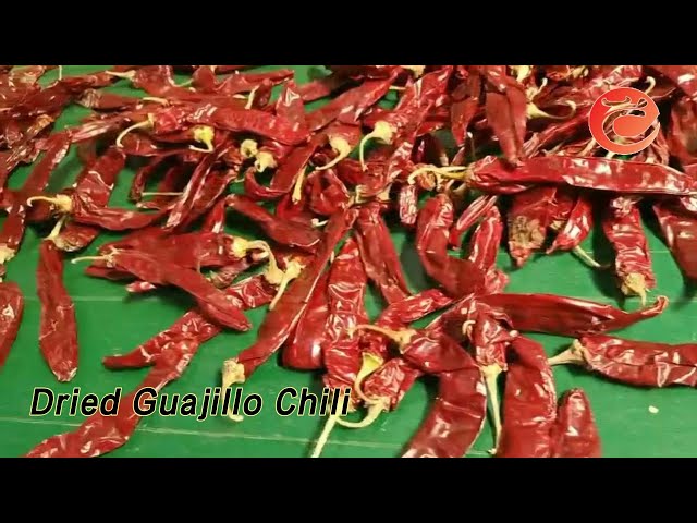 AD Dried Guajillo Chili Spicy Single Herbs Block Shape Natural Red With Stem