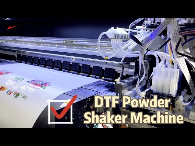 V16 Hot Melt Automatic DTF Powder Shaker Machine Electric Heating for T Shirt Printing
