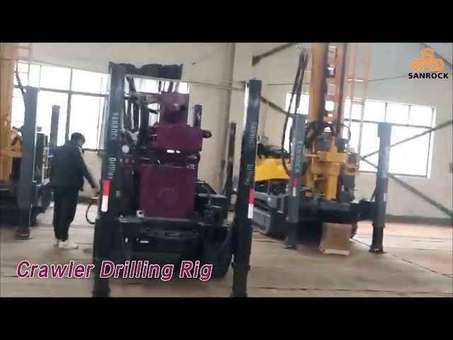 Hydraulic Crawler Drilling Rig 300m Rotary Truck Mounted For Water Well
