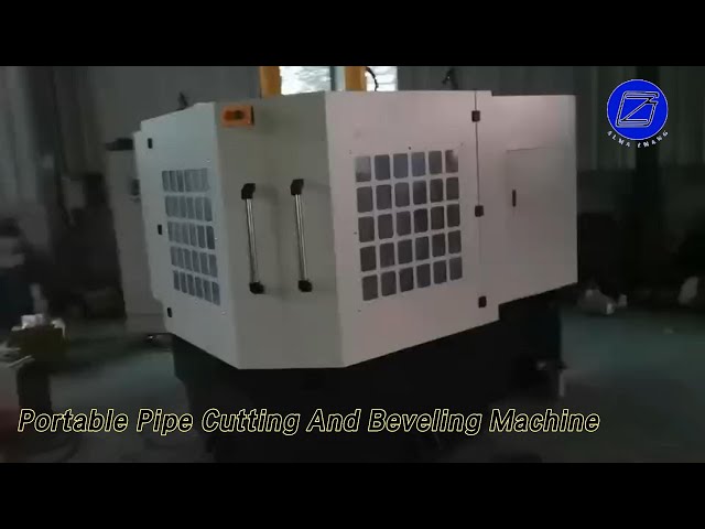 Steel Portable Pipe Cutting And Beveling Machine High Productivity With Head