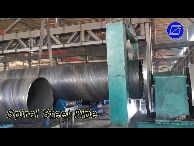 Welded Spiral Steel Pipe Seamless Wear Proof Round Non Alloy Large Diameter