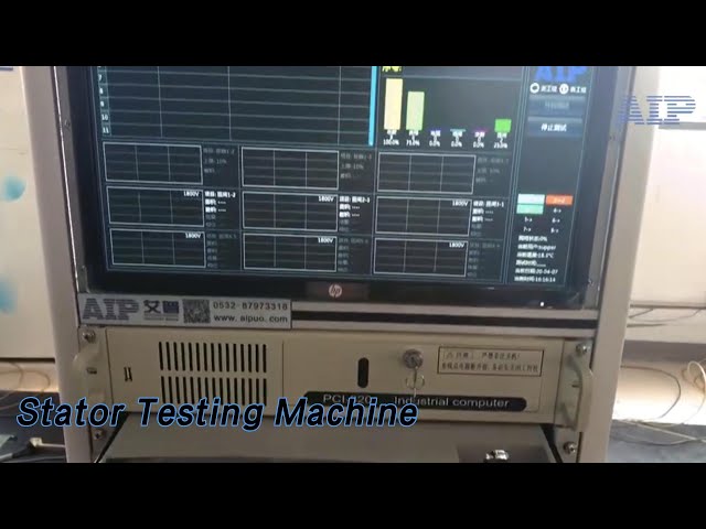 Electric Motor Stator Testing Machine Pump Surge Two Station