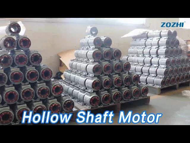 Induction Hollow Shaft Motor Clockwise Rotation Aluminum Housing For Car Washer