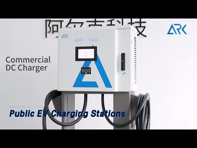 Fast Public EV Charging Stations DC Type 2 60kw With Metal Enclosure
