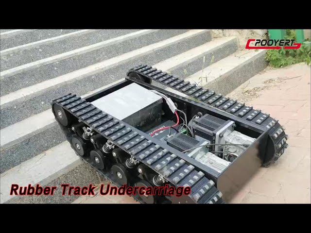 Crawler Steel Rubber Track Undercarriage Chassis For Robot Machinery