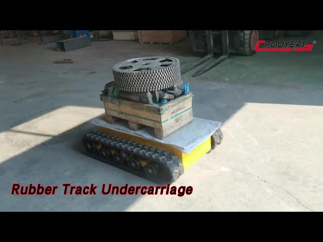 Crawler Rubber Track Undercarriage 48V 1.5KW 200kg Loading For Engineering Machinery