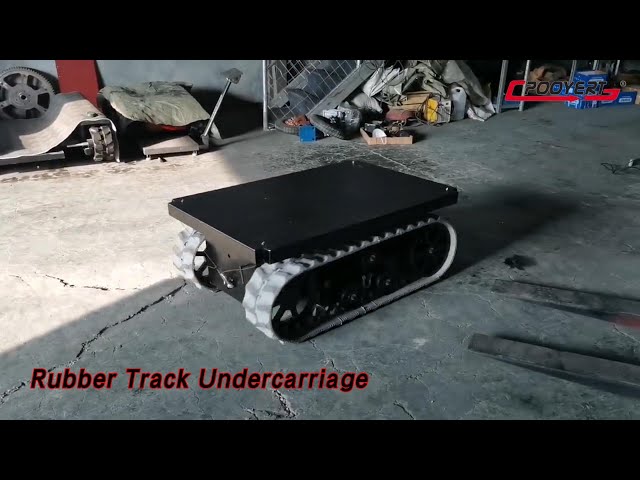 Engineering Machinery Rubber Track Undercarriage 300kg Loading Small
