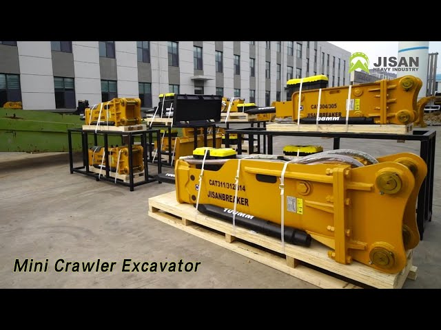 Small Digger Mini Crawler Excavator Hydraulic Breaker Steel CE EPA