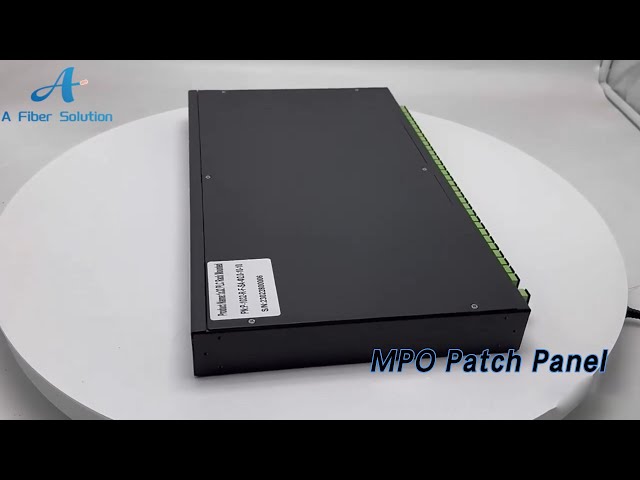 Rack Mount MPO Patch Panel Splitter 1U 48 / 96 Core Customized For FTTH