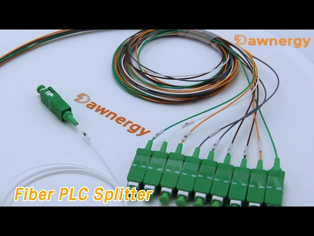 Mini Fiber PLC Splitter SCAPC Optical Signal High Reliability 1x9 For FTTH
