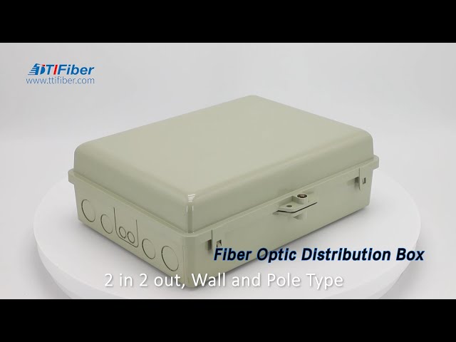 PLC Splitter Fiber Optic Distribution Box 1 × 8 High Impact Plastic