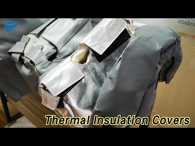 Silicone Fiberglass Thermal Insulation Covers Removable High Temperature