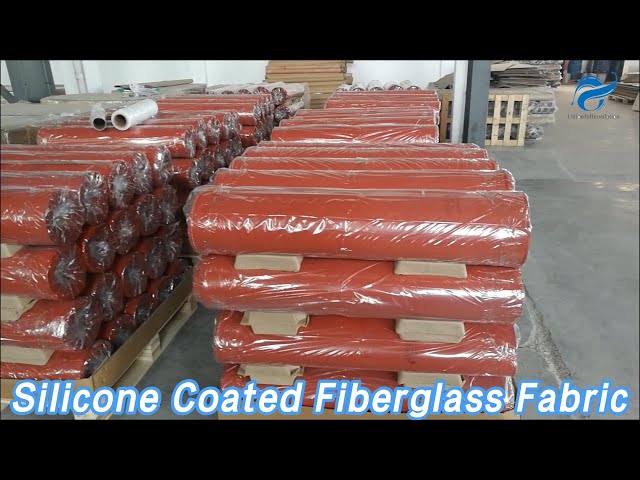 Double Sided Silicone Coated Fiberglass Fabric Rubber Coated Fireproof