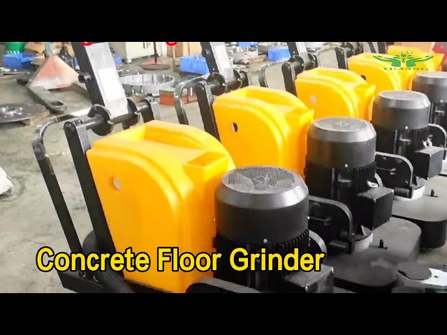Vacuum Concrete Floor Grinder 6 Discs Flexible High Efficiency For Renovation