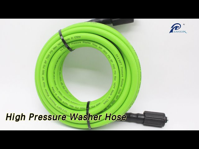 Flexible High Pressure Washer Hose 3600PSI Lightweight With M22 Fittings
