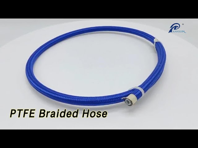 Nylon Covered PTFE Braided Hose Stainless Steel Seamless For Steam
