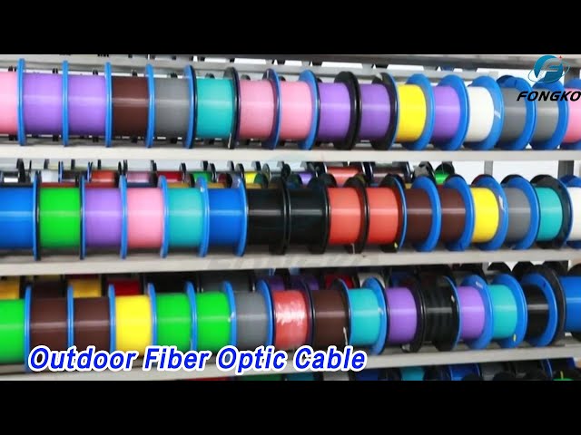 Long Distance Outdoor Fiber Optic Cable PE / HDPE Crush Resistant For LAN