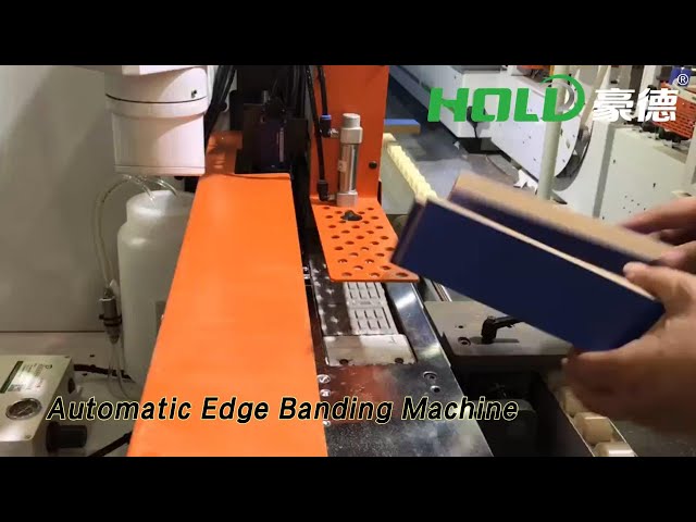 Narrow End Wood Edge Banding Machine 17.5kw 0.6Mpa 23m/Min CE Prooved