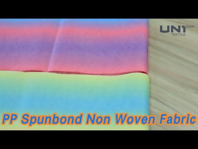 Printed PP Spunbond Non Woven Fabric Tear Resistant Multicolour For Mask