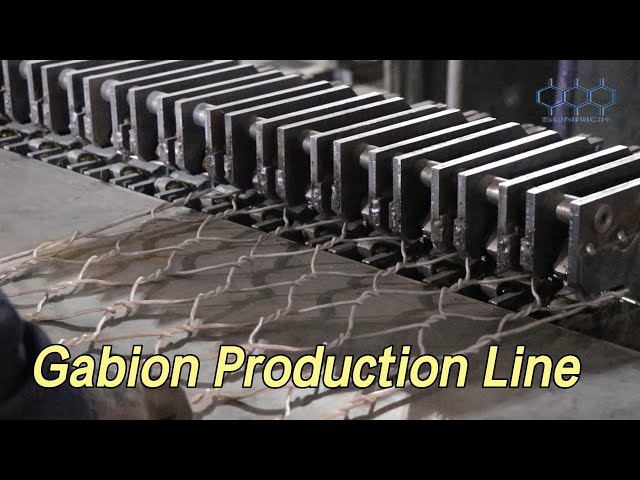 Industrial Edge Welding Machine Automatic Sending PLC For Gabion Mesh