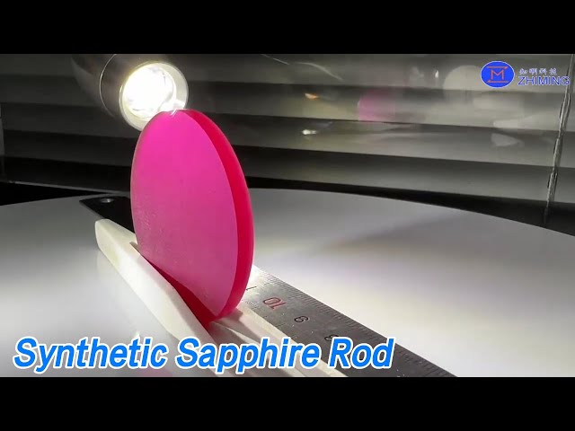 Multi - Pass Ruby Synthetic Sapphire Rod Lens Al2O3 Single Crystal Polished