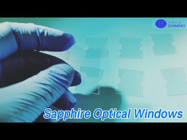 Laser Cut Sapphire Optical Windows Transparent Doubie Side Polished