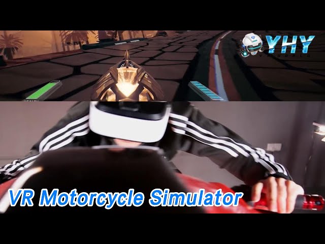 42‘‘ LCD VR Motorcycle Simulator Racing HD 2D Rotating 6 Games Indoor