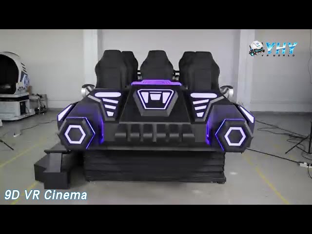 Multi Players 9D VR Simulator 9 Seats Immersive For Movie Theater