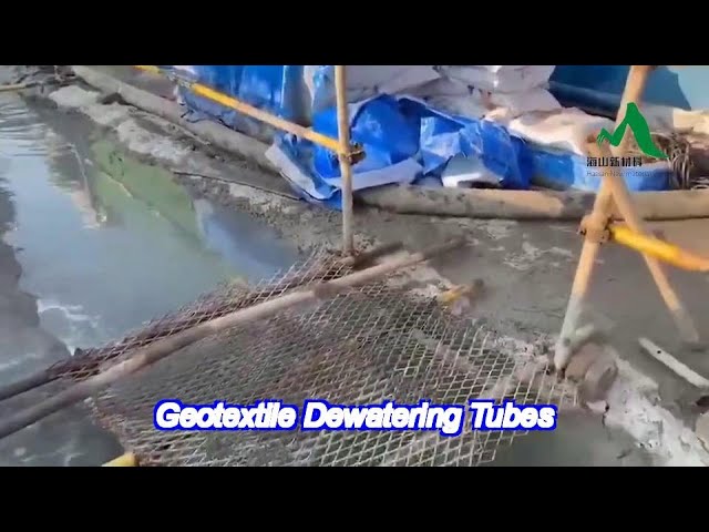 Sludge Geotextile Dewatering Tubes Shoreline Restoration Flood Control