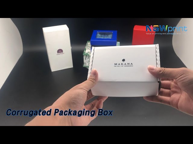 Square Corrugated Packaging Box Kraft Paper Multiple Functions Customized
