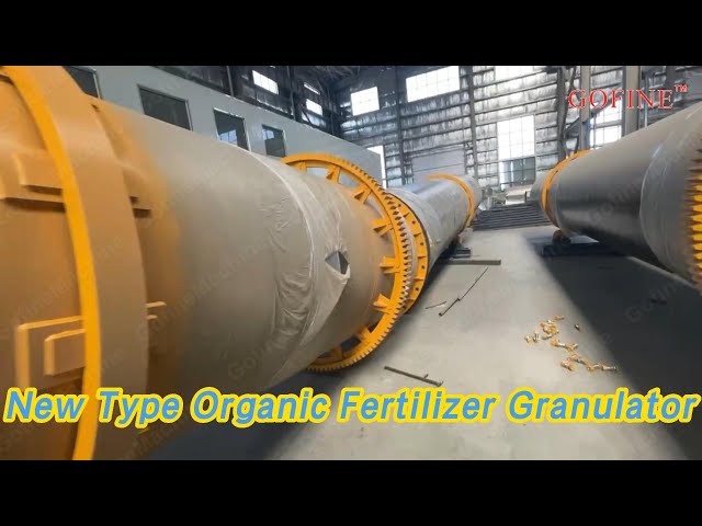 Rotary Drying Organic Fertilizer Granulator 2 TPH Roller Drum Large Scale