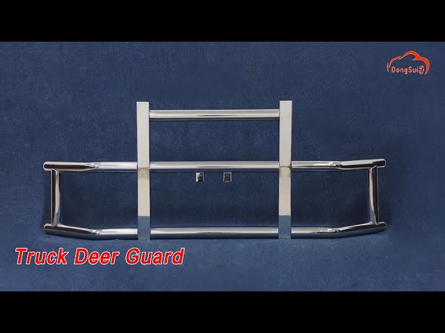 Semi Truck Deer Guard 3 Inch Dia Heavy Duty Stainless Steel Silver