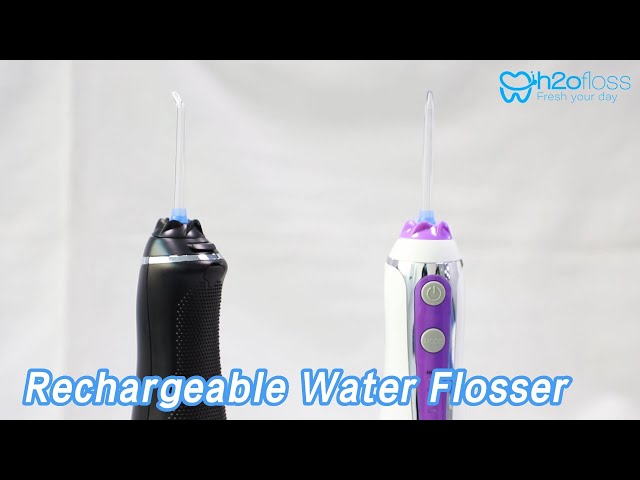 Ultrasonic Rechargeable Water Flosser Irrigator 300ml With Optional Nozzles