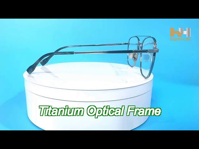 Td066 Square Titanium Frame Premium And Fashionable Glasses