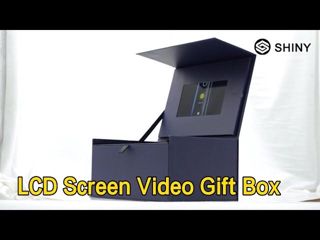 7 Inch LCD Screen Video Gift Box Black Automatically Play For Souvenir