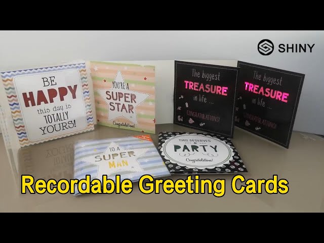 Personalised Recordable Greeting Cards Invitations Auto Play With Envelopes