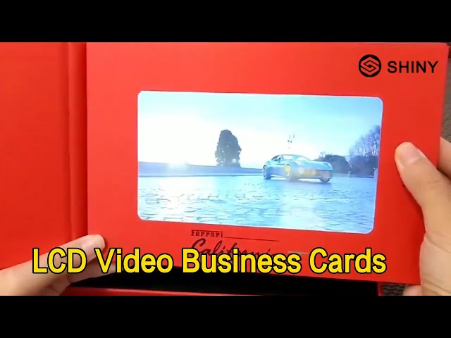 HD Photo LCD Video Business Cards 500mAh Battery FCC Approved