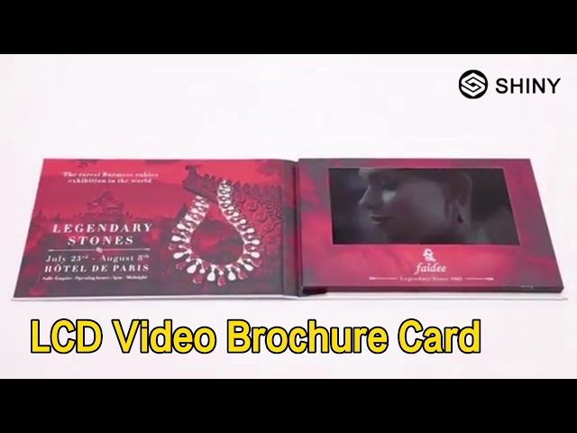 HD LCD Video Brochure Card USB 256MB Memory For Marketing Promotion