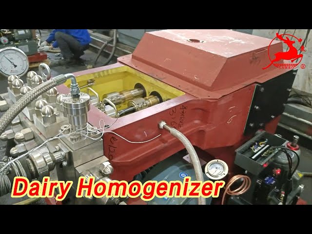 Flow Dairy Homogenizer 4000L/h 3 Plunger Manual / Hydraulic Adjustment