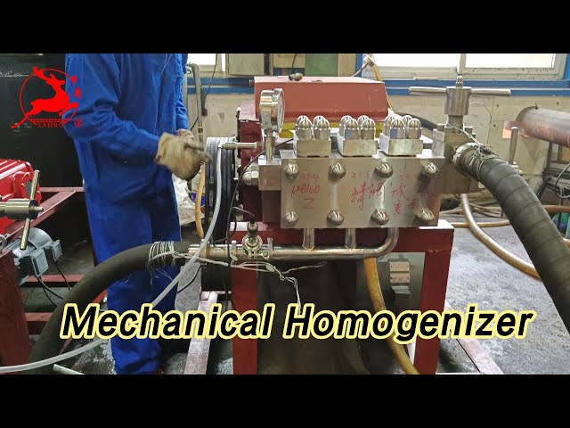 Two Stage Mechanical Homogenizer 5000L/H Large Capacity For Milk Processing
