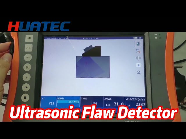 Portable Phased Array Ultrasonic Flaw Detector 16G With TFT Color Display