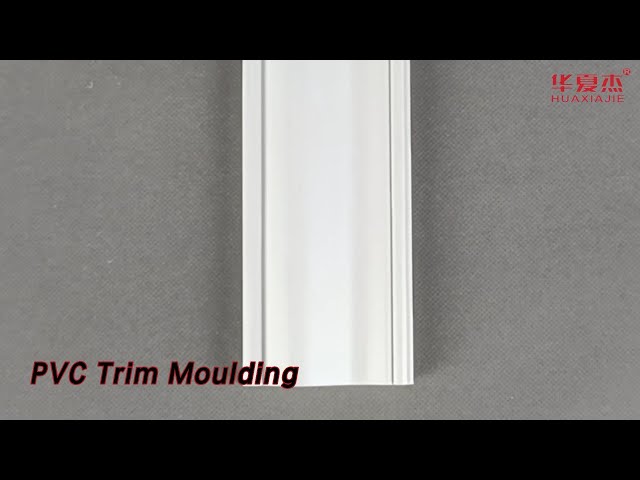 Ceiling PVC Trim Moulding Suspended Decoration White Vinyl For Interior