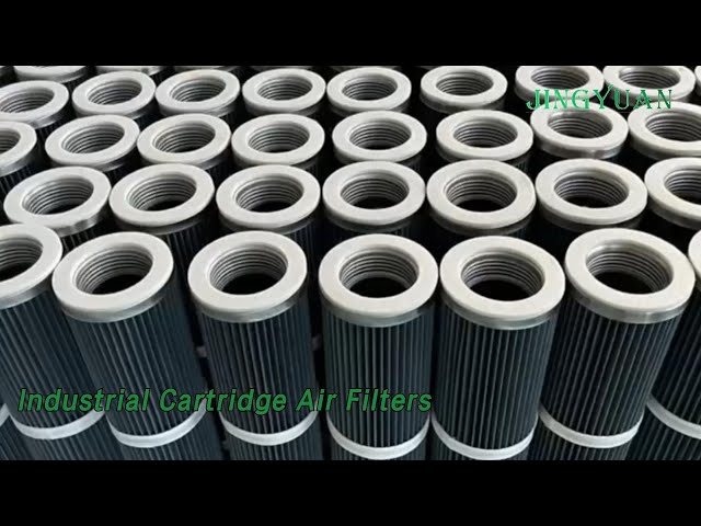 Dust Proof Industrial Cartridge Air Filters 0.5um Activated Carbon Antibacterial