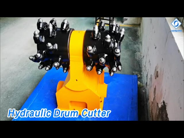 Rotary Hydraulic Drum Cutter 1350Mm Width Low Shake For Excavator