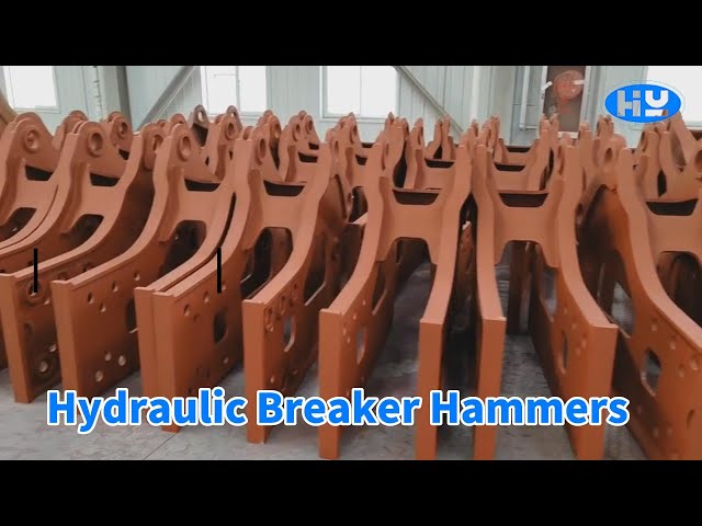 Stone Hydraulic Breaker Hammers 100mm Chisel For Loader / Excavator