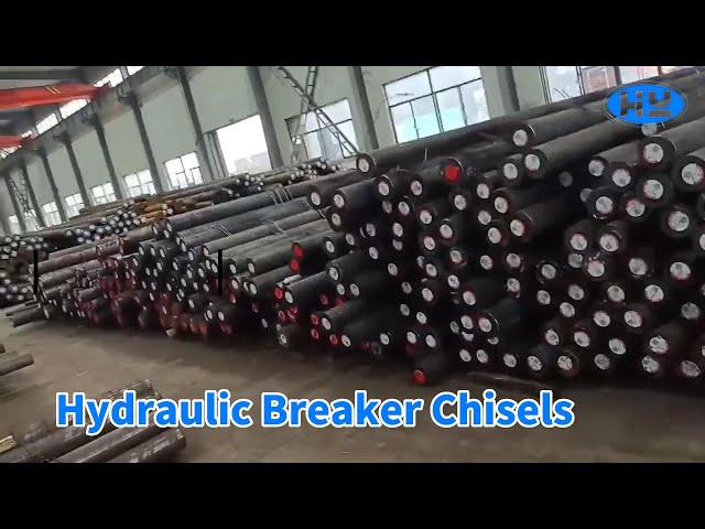 42CRMO Hydraulic Breaker Chisels 1700mm Length Anti Wearing For Stone
