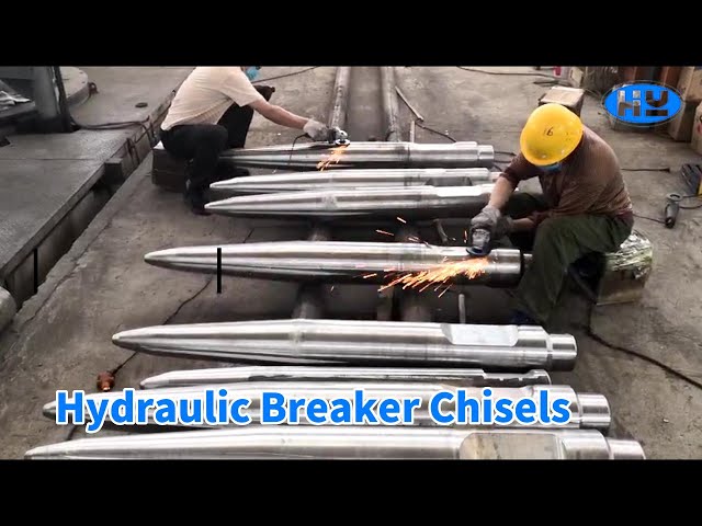 195mm Dia Hydraulic Breaker Chisels 42CRMO Good Hardness Multi Purpose