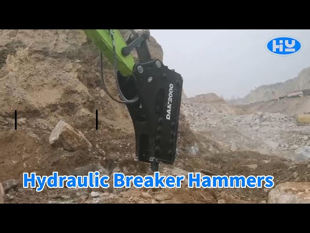 Rock Hydraulic Breaker Hammers High Strength Steel For Mini Digger